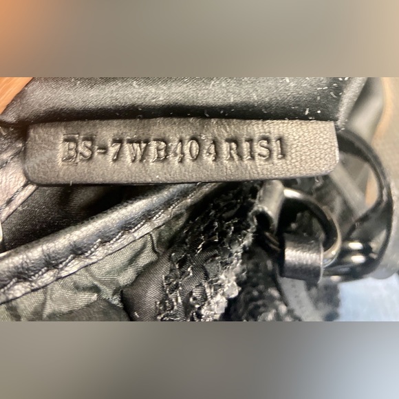 Valentino Satin Rosette Black Floral Handbag - Picture 3 of 3